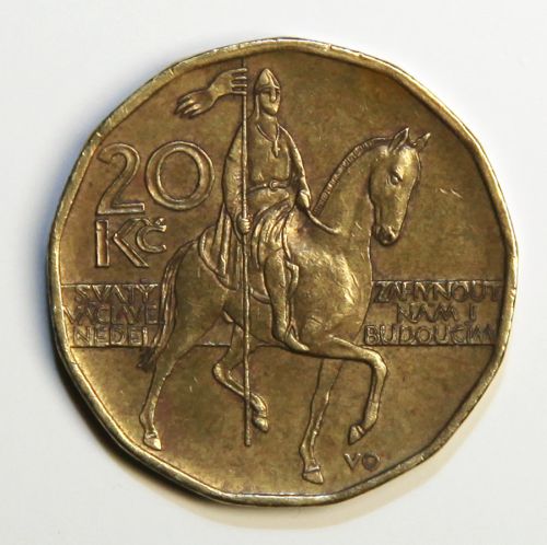 muenze 20 tschechische krone rueckseite